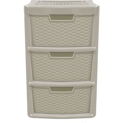 Tontarelli Cassettiera 3 Cassetti Tortora Rattan Tontarelli Cassettiera 3 Cassetti Tortora Rattan
