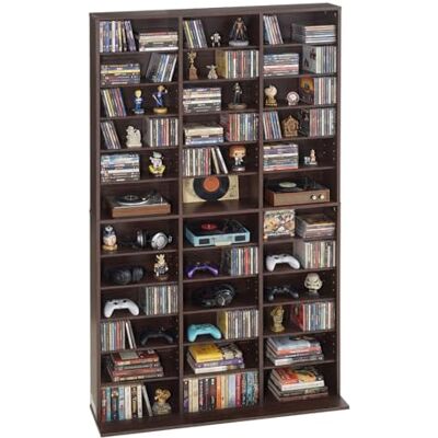 VEVOR Scaffale Porta CD Riviste Libri Giochi 12 Ripiani, Mobile Contenitore Multimediale Libreria per Collezioni Ripiani Regolabile Organizer per Collezionismo Uffcio Soggiorno Salotto Camera da Letto VEVOR Scaffale Porta CD Riviste Libri Giochi 12 Ripiani, Mobile Contenitore Multimediale Libreria per Collezioni Ripiani Regolabile Organizer per Collezionismo Uffcio Soggiorno Salotto Camera da Letto