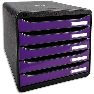 Exacompta Cassettiera BIG-BOX PLUS IDERAMA, 5 cassetti aperti per formato fino a 24x32cm, Dimensioni (LxAxP) 27.8x27.1x34.7cm Exacompta Cassettiera BIG-BOX PLUS IDERAMA, 5 cassetti aperti per formato fino a 24x32cm, Dimensioni (LxAxP) 27.8x27.1x34.7cm