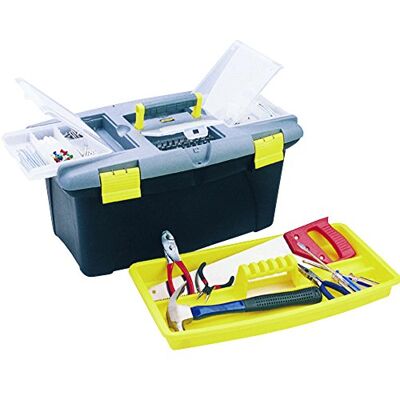 MSV 130102 Toolbox plastica Nero/Giallo/Grigio 48,5 x 33,5 x 27 cm MSV 130102 Toolbox plastica Nero/Giallo/Grigio 48,5 x 33,5 x 27 cm