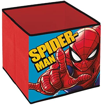 ARDITEX Spiderman Scatola Contenitore Portagiochi Pieghevole 31x31x31cm ARDITEX Spiderman Scatola Contenitore Portagiochi Pieghevole 31x31x31cm