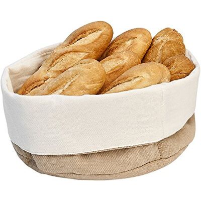 Garcia de Pou Cesto Pane Crema & Marrone 15X20X7 Cm Cotone 12 Unità Garcia de Pou Cesto Pane Crema & Marrone 15X20X7 Cm Cotone 12 Unità