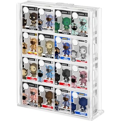Janaden Custodia protettiva in acrilico compatibile con set Funko Bitty Pop, supporto per display in plexiglas trasparente, mensola galleggiante da parete per mini figure, vetrina per miniature Janaden Custodia protettiva in acrilico compatibile con set Funko Bitty Pop, supporto per display in plexiglas trasparente, mensola galleggiante da parete per mini figure, vetrina per miniature