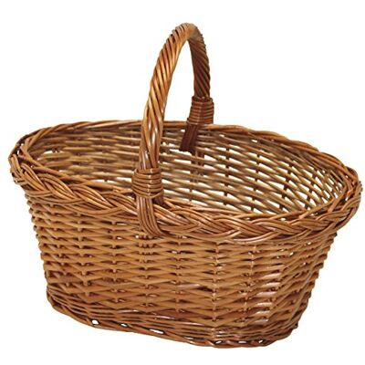 Linea Garden Friend Cesto di Vimini Spaccato da Funghi , Marrone, 39 x 29 x 30 cm, 450 Grammi Linea Garden Friend Cesto di Vimini Spaccato da Funghi , Marrone, 39 x 29 x 30 cm, 450 Grammi