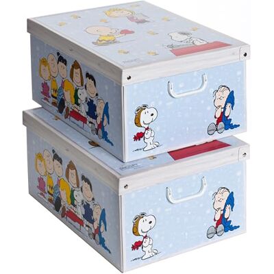 KANGURU - set 2 scatole di stoccaggio con coperchio, stile italiano KANGURU - set 2 scatole di stoccaggio con coperchio, stile italiano