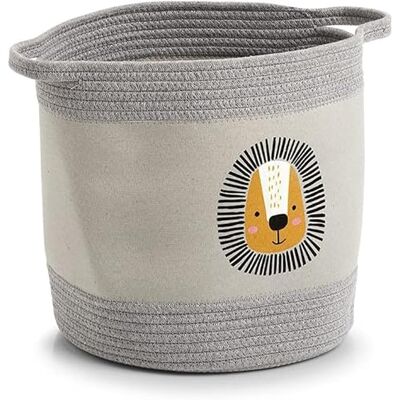 Avilia Organizer Giocattoli Cesto per Cameretta Cesto per Giochi Cesto per Libri Organizer Cameretta Portagiochi Contenitore per Giocattoli Disegno Leone in Cotone 30x30cm (Leone) Avilia Organizer Giocattoli Cesto per Cameretta Cesto per Giochi Cesto per Libri Organizer Cameretta Portagiochi Contenitore per Giocattoli Disegno Leone in Cotone 30x30cm (Leone)