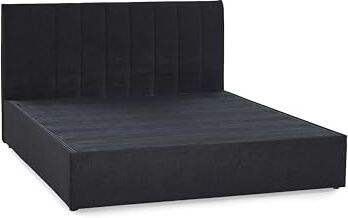 Atlantic Home Collection Letto da Boxe Alva Senza Materasso o Topper, Nero, 140 x 200 cm