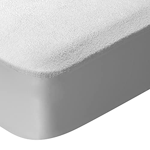 Pikolin Home Proteggi-materasso in spugna, impermeabile, traspirante e assorbente per materassi alti fino a 32 cm