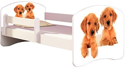 ACMA Letto per bambino Cameretta per bambino con materasso Cassetto  II (39 Cuccioli, 160x80)