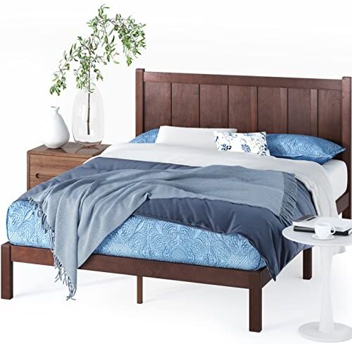 Zinus Platform Bed with Headboard, 160 x 200 x 30,5 cm