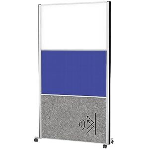MAUL connecto Divisorio divisorio per ufficio e scrivania, 180 x 100 cm, divisorio indipendente con ruote, ideale come protezione da sguardi indiscreti e fonoassorbente MAUL connecto Divisorio divisorio per ufficio e scrivania, 180 x 100 cm, divisorio indipendente con ruote, ideale come protezione da sguardi indiscreti e fonoassorbente