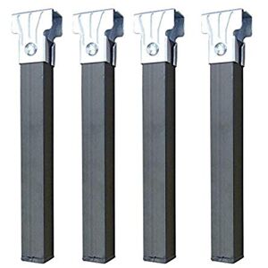 Gambe in acciaio IMEX EL ZORRO - Quadrate, 30cm, Nero Gambe in acciaio IMEX EL ZORRO - Quadrate, 30cm, Nero