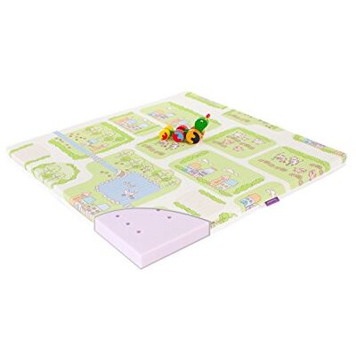 Träumeland Sogni Land t070472 Materasso per Box Play e Air adatto per box, 100 x 100 cm, Multicolore Träumeland Sogni Land t070472 Materasso per Box Play e Air adatto per box, 100 x 100 cm, Multicolore