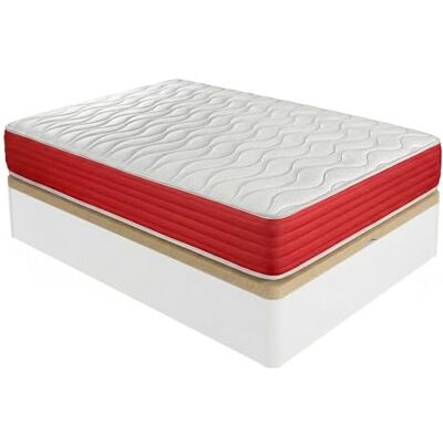DUÉRMETE ONLINE Pack Materasso viscoelastico reversibile + letto in legno apribile ad alta capacità, 150 x 190 DUÉRMETE ONLINE Pack Materasso viscoelastico reversibile + letto in legno apribile ad alta capacità, 150 x 190