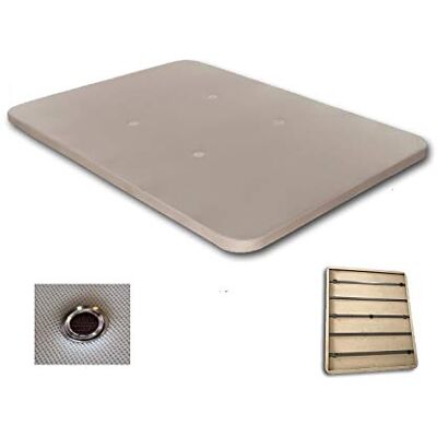 DUÉRMETE ONLINE Duermete Online Dormete-Base imbottita 3D rinforzata 5 barre di rinforzo e valvole di ventilazione senza gambe, 4, colore beige, 135 x 190 DUÉRMETE ONLINE Duermete Online Dormete-Base imbottita 3D rinforzata 5 barre di rinforzo e valvole di ventilazione senza gambe, 4, colore beige, 135 x 190