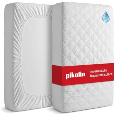 PIKOLIN Coprimaterasso Matrimoniale Impermeabile 135 x 190/200 cm 32 cm di Altezza Traspirante e Certificato Oeko-Tex Protettore di Materasso Anallergico PIKOLIN Coprimaterasso Matrimoniale Impermeabile 135 x 190/200 cm 32 cm di Altezza Traspirante e Certificato Oeko-Tex Protettore di Materasso Anallergico