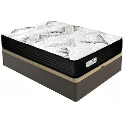 DUÉRMETE ONLINE – Confezione di materasso viscoelastico con molle insacchettate Eco Box + lettino pieghevole in legno rinforzato, grande capacità di stoccaggio, alta resistenza, colore wengé, 150 x DUÉRMETE ONLINE – Confezione di materasso viscoelastico con molle insacchettate Eco Box + lettino pieghevole in legno rinforzato, grande capacità di stoccaggio, alta resistenza, colore wengé, 150 x
