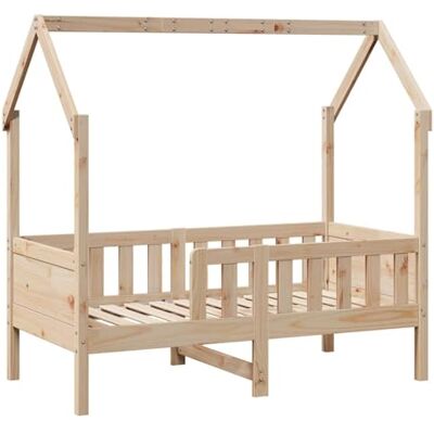 vidaXL Giroletto Casetta per Bambini 80x160 cm Legno Massello di Pino vidaXL Giroletto Casetta per Bambini 80x160 cm Legno Massello di Pino