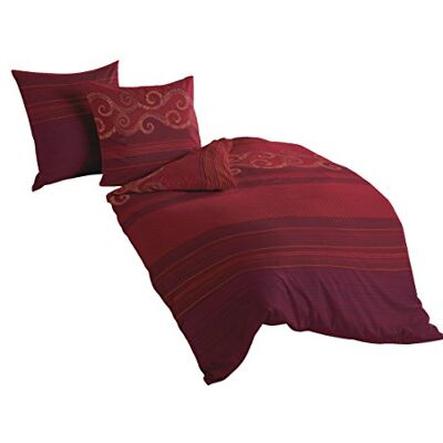 Bierbaum Mako Satin Lenzuola - Cotone, 200x200/80x80 - Set di biancheria Bierbaum Mako Satin Lenzuola - Cotone, 200x200/80x80 - Set di biancheria
