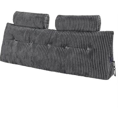VEVOR Cuscino per Testiera, Cuscino a Cuneo Queen Size da Letto con 2 Tasche Laterali 2 Poggiatesta, Supporto a Cuneo per Letto Tessuto di Flanella Lavabile, Supporto Lombare per Leggere, Riposare VEVOR Cuscino per Testiera, Cuscino a Cuneo Queen Size da Letto con 2 Tasche Laterali 2 Poggiatesta, Supporto a Cuneo per Letto Tessuto di Flanella Lavabile, Supporto Lombare per Leggere, Riposare