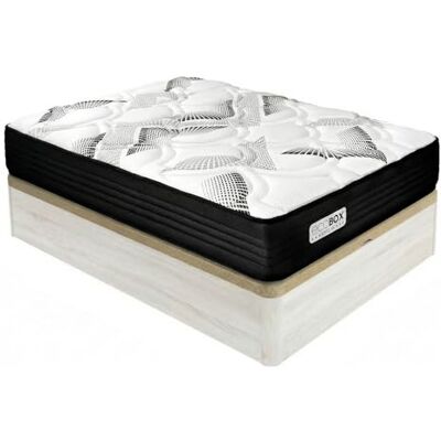 DUÉRMETE ONLINE – Confezione di materasso viscoelastico con molle insacchettate Eco Box + lettino pieghevole in legno rinforzato grande capacità di stoccaggio alta stabilità colore grigio pile DUÉRMETE ONLINE – Confezione di materasso viscoelastico con molle insacchettate Eco Box + lettino pieghevole in legno rinforzato grande capacità di stoccaggio alta stabilità colore grigio pile