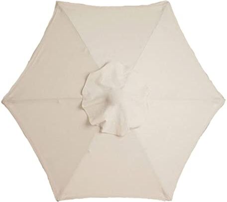 Generic Copertura del baldacchino dell'ombrellone da giardino, sostituzione della copertura del baldacchino dell'ombrellone impermeabile(solo baldacchino) (beige)