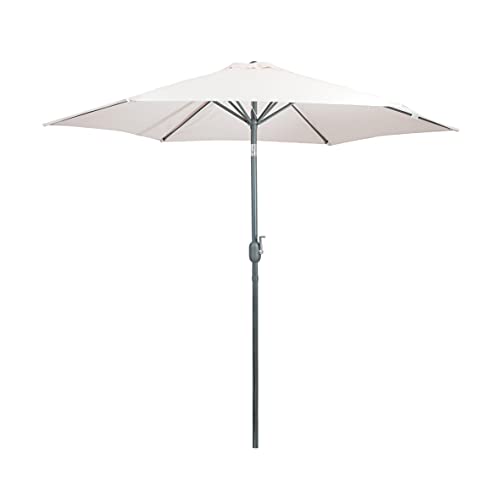 greemotion Ombrellone da Giardino – Ombrellone da Giardino 2,7 m – Ombrellone da Esterno con inclinazione di 30 ° – Ecru Beige ombrellone da terrazza con Protezione UV 50+ – Ombrellone da Giardino