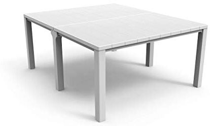 Keter Tavolo da Esterno Julie Table Doppia Composizione Bianco