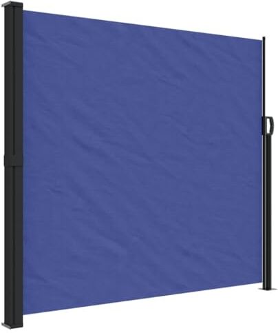 vidaXL Tenda da Sole Laterale Retrattile Blu 180x500 cm