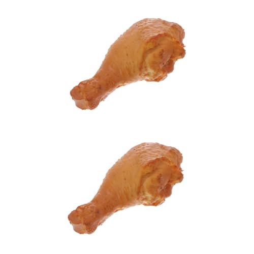 ERINGOGO 2 Pz Bacchette Di Pollo Cibo Simulato Pollo Fritto Cotto Pollo Fritto Di Simulazione Modello Alimentare Artificiale Oggetto Di Cibo Finto Arredamento Bacchetta Pvc Coscia D'anatra