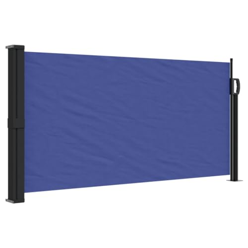 vidaXL Tenda da Sole Laterale Retrattile Blu 100x500 cm