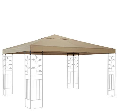 QUICK STAR Quick-Star Tetto di Ricambio per Gazebo, 3 x 3 m, Colore: Beige