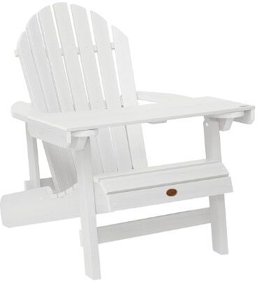 Highwood Adirondack Tavolo da Lettura, Legno Sintetico ed Ecologico, Bianco