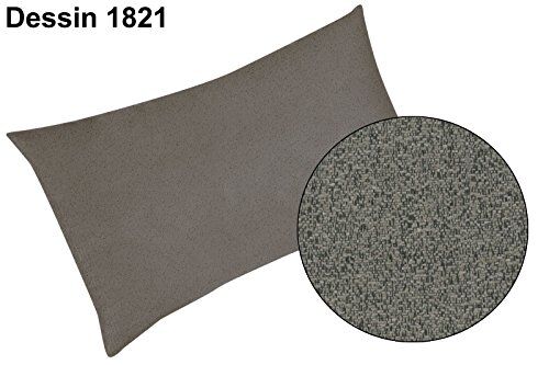 Best Selection-Line 1821 Cuscino decorativo per schienale, in cotone e poliestere, 46 x 26 x 12 cm, colore: antracite