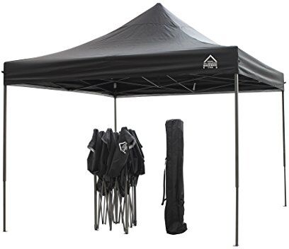 All Seasons Gazebos : Gazebo pop-up m completamente impermeabil Nero