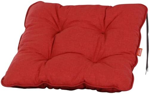 Siena Garden Sirius Cuscino per sedia, 100% cotone, colore: Rosso