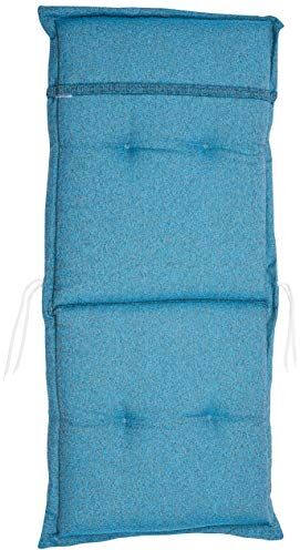 Best Universal STS Cuscino Imbottito per Sedia, 110 x 48 x 5 cm, D.1825, Colore: Blu