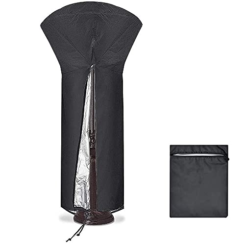 Wenrou Patio Heater Cover, Impermeabile Copertura Riscaldatore Patio, Copertura Fungo A Gas, Fungo Riscaldante per Esterno A Gas, 420D Oxford, per Mobili da Giardino Terrazza, 226 x 89 x 48 cm