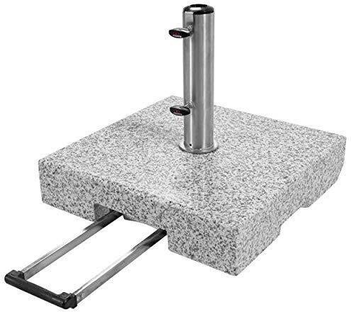 Doppler SL-AZ Granit Supporto per ombrellone, con Impugnatura allungabile, 72 kg, Colore: Grigio