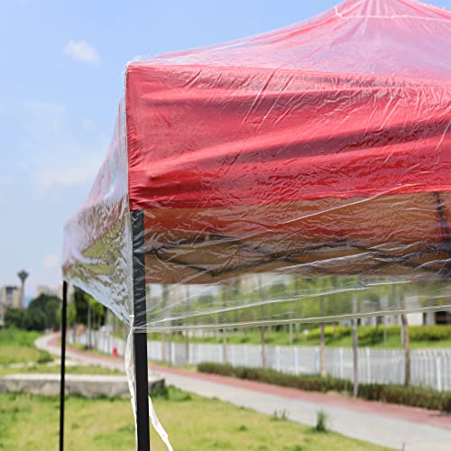 PPLONG-GE Gazebo 3 x 3, impermeabile, stabile, resistente all'inverno, doppio tetto trasparente, copertura di ricambio, per esterni, tenda da giardino, tenda da festa, parapioggia