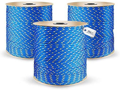 DQ-PP Corda in polipropilene   Blu   Lunghezza 100 metri   Diametro 8 millimetri   Corde esterno   Amaca nautica marinara colorata