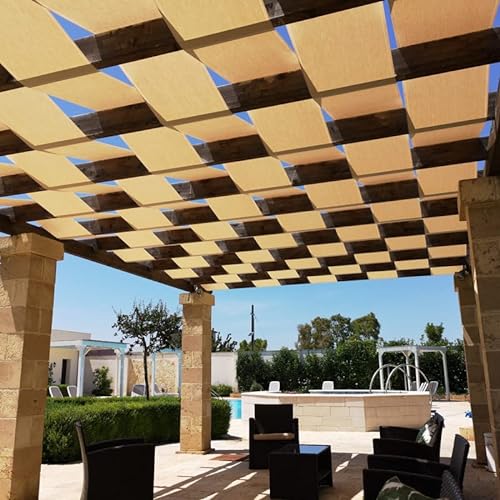 Giuri Tessuti Fascia OMBREGGIANTE in Tessuto al Metro, per Pergola e Gazebo (Grigio Tortora, 140 CM)