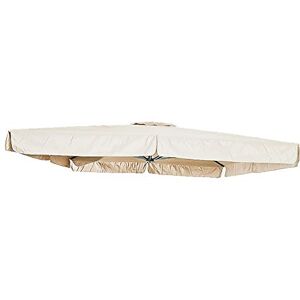 GARDENIA Telo Ricambio Ombrellone 3x3, Ecrù GARDENIA Telo Ricambio Ombrellone 3x3, Ecrù