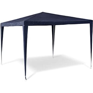 Relaxdays Gazebo da Giardino, Tenda per Esterni Quadrata, con Tetto, 100% PE e HxLxP: 2,5x3x3 m, Festival, Blu Relaxdays Gazebo da Giardino, Tenda per Esterni Quadrata, con Tetto, 100% PE e HxLxP: 2,5x3x3 m, Festival, Blu