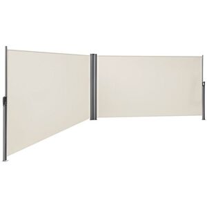 SONGMICS Tenda Laterale Doppia, Estensibile, 1.6 x 6 m, H x L, Tenda, Schermo per la Privacy, Protezione Solare, per Balcone, Terrazza e Giardino, Beige SONGMICS Tenda Laterale Doppia, Estensibile, 1.6 x 6 m, H x L, Tenda, Schermo per la Privacy, Protezione Solare, per Balcone, Terrazza e Giardino, Beige