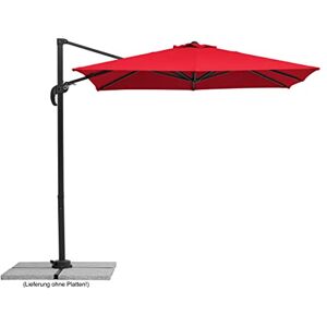 Schneider Ombrellone Rhodos Junior, rosso, 230 x 230 cm, quadrato, , struttura in alluminio/acciaio, rivestimento in poliestere, 17 kg Schneider Ombrellone Rhodos Junior, rosso, 230 x 230 cm, quadrato, , struttura in alluminio/acciaio, rivestimento in poliestere, 17 kg
