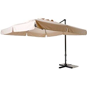 GARDENIA Ombrellone Decentrato Da Giardino, In Alluminio, Richiudibile, Da Esterno, Arredo Piscina, Gazebo, Terrazze, Bar, Hotel, Balconi, Palo Marrone/ Telo Ecrù, 3 x 3 m GARDENIA Ombrellone Decentrato Da Giardino, In Alluminio, Richiudibile, Da Esterno, Arredo Piscina, Gazebo, Terrazze, Bar, Hotel, Balconi, Palo Marrone/ Telo Ecrù, 3 x 3 m