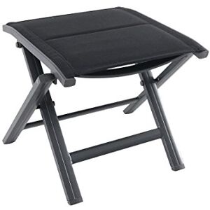 greemotion Sgabello pieghevole Grenada, sgabello da giardino utilizzabile in interni ed esterni, sgabello in alluminio con rivestimento imbottito in textilene, resistente alle intemperie e facile da greemotion Sgabello pieghevole Grenada, sgabello da giardino utilizzabile in interni ed esterni, sgabello in alluminio con rivestimento imbottito in textilene, resistente alle intemperie e facile da