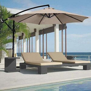 BAKAJI Ombrellone da Giardino Decentrato 3x3 Mt Palo Alluminio Chiusura a Manovella Base a Croce Sistema Air Vent Arredamento Esterno Gazebo Piscina Giardino Terrazzo Ambienti Esterni (Tortora) BAKAJI Ombrellone da Giardino Decentrato 3x3 Mt Palo Alluminio Chiusura a Manovella Base a Croce Sistema Air Vent Arredamento Esterno Gazebo Piscina Giardino Terrazzo Ambienti Esterni (Tortora)