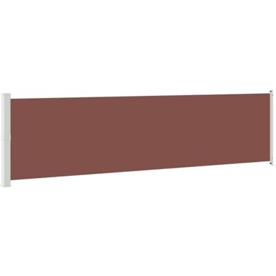 vidaXL Tenda laterale retrattile per patio 600x160 cm Marrone - Tenda laterale vidaXL Tenda laterale retrattile per patio 600x160 cm Marrone - Tenda laterale
